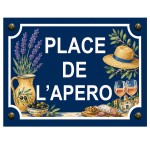 Metal sign �Place de l�Ap�ro Provence� � Wall Decoration