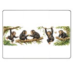 Zebras and Wildebeests Glass Cutting Board 28.5 � 20 cm