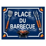 BBQ Area Decorative Metal Sign 20 x 15 cm Wall Plaque