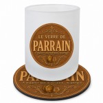 Godfather Glass 280 ml with Matching Coaster