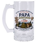 Adventure Dad Beer Mug 480ml Travel Lover Gift for Father