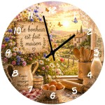 Country Kitchen Wall Clock � Happiness Starts at Home