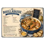 Glass Chopping Board Traditional Bouillabaisse Recipe 29 x 20 cm