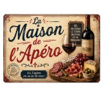 Glass Chopping Board The Aperitif House Wine & Gourmet 29 x 20