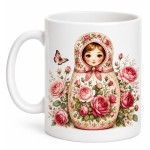 Russian doll vintage roses mug 350 ml