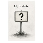 Funny Metal Sign Doubts Welcome Office Wall Decor