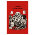 Funny Dog Metal Sign I Live at My Dog's House 30 x 20 cm