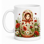 Russian doll ladybirds mug 350 ml