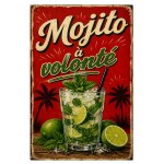 Vintage Mojito Metal Wall Sign Bar Kitchen Decor 30 x 20 cm