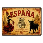 Spanish Flamenco Bull Vintage Chopping Board 29 x 20 cm