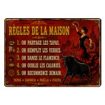 Spanish Glass Chopping Board House Rules 29 x 20 cm