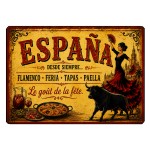 Spain Flamenco Tapas Glass Cutting Board 29 x 20 cm