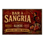 Sangria Bar Metal Sign Spanish Vintage Kitchen Decor 30 x 20 cm