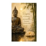Buddha meditation metal sign 30 � 20 cm mindfulness quote
