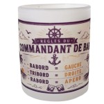 Commander's Rules Printed Glass 280 ml Nautical Gift Glass