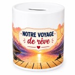 Ceramic Travel Money Box Dream Trip Fund Gift for Couples