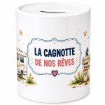 Ceramic Travel Money Box Dream Fund Campervan Gift
