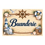 Laundry Room Sign 20 x 15 cm Aluminium Coastal Home Decor