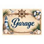 Garage Sign 20 x 15 cm Aluminium Coastal Seaside Decoration