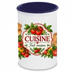 Ceramic Kitchen Utensil Holder Tomato and Basil Design 13 cm
