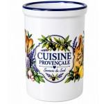 Ceramic Kitchen Utensil Holder Provence Olive Design 13 cm