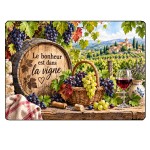 Vineyard Glass Chopping Board Grape Design 29 x 20 cm