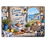 Coastal Kitchen Glass Chopping Board 29 x 20 cm