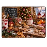 Christmas Glass Chopping Board Gingerbread 29 x 20 cm