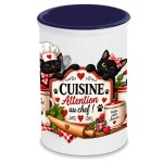 Black cat kitchen utensil holder ceramic 13 cm Cbkr�ation