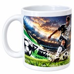 Football mug 300 ml ceramic gift for players and fans
