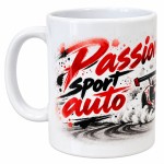 Motorsport mug 300 ml ceramic gift for racing car fans