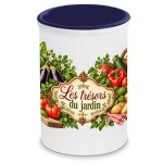 Ceramic kitchen utensil holder 13 cm vegetable garden design