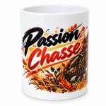 Hunting ceramic pen holder with autumn wildlife design