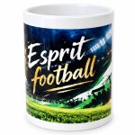 Football ceramic pen holder with stadium design