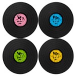 Set of 4 Vinyl Record Placemats Out of the Blue 38 cm