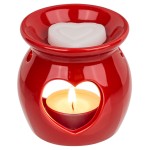 Red Ceramic Heart Wax Melt Burner