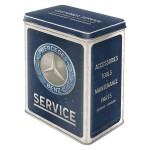 Mercedes-Benz Service Vintage Metal Storage Tin 3 L