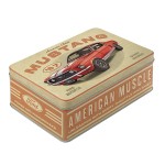 Large vintage metal tin  Ford Mustang American Muscle