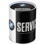Metal money box BMW Service  13 cm  Official licence