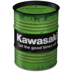 Metal money box Kawasaki  Let the good times roll  13 cm