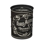 Metal money box Oil Barrel Ford  Vintage Logo  13 cm  Offic
