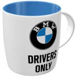 BMW Drivers Only Ceramic Mug Blue Interior 340 ml
