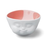 Large Tassen Bowl White with Peach Interior  500 ml