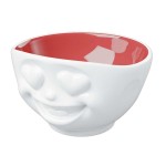 Love Bowl Tassen red interior  Hotel-grade porcelain  500 ml