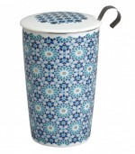 Double-walled porcelain mug with infuser - Andalusia