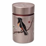 Eigenart bird tea tin 150 g with double lid metal storage canist