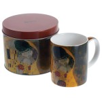 Klimt The Kiss Mug with Metal Tin