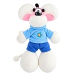 Diddl winter soft toy 30 cm with blue hoodie and shorts