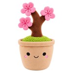 Keel Toys cherry blossom tree plush in pot 25 cm