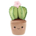 Botanical Garden Flowering Cactus Plush in Pot 17 cm
